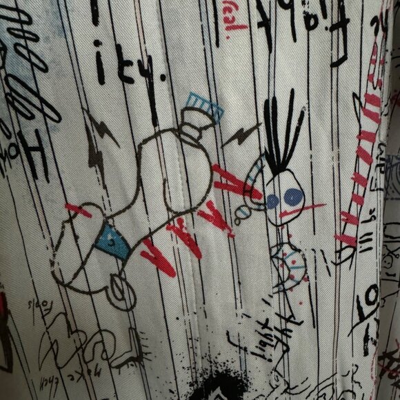 Torrid Disney cruella doodle button down necktie blouse plus size XX2 long sleev - Picture 12 of 16